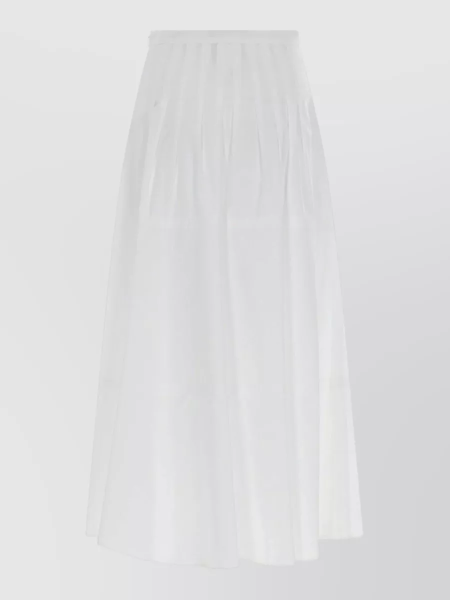 Max Mara wide-fit cotton midi skirt