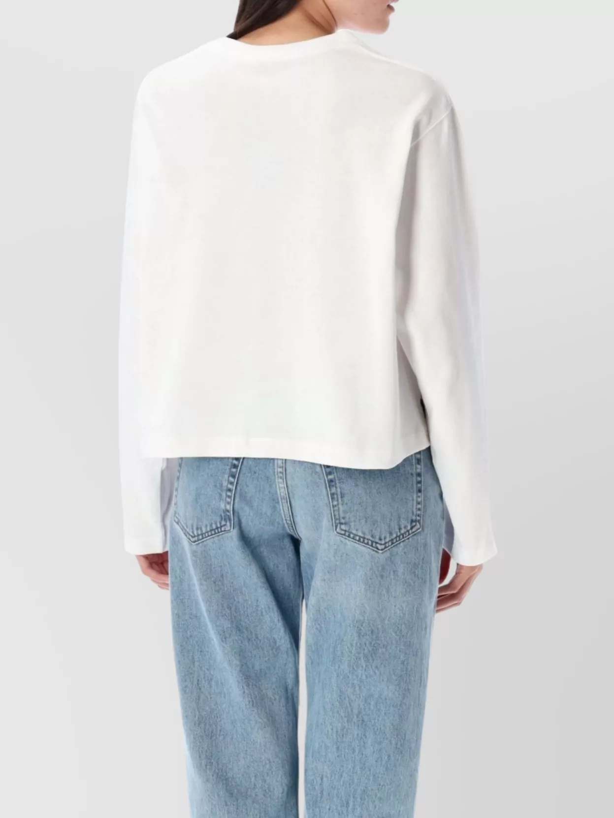 Polo Ralph Lauren Long Sleeve Cotton Crop Top