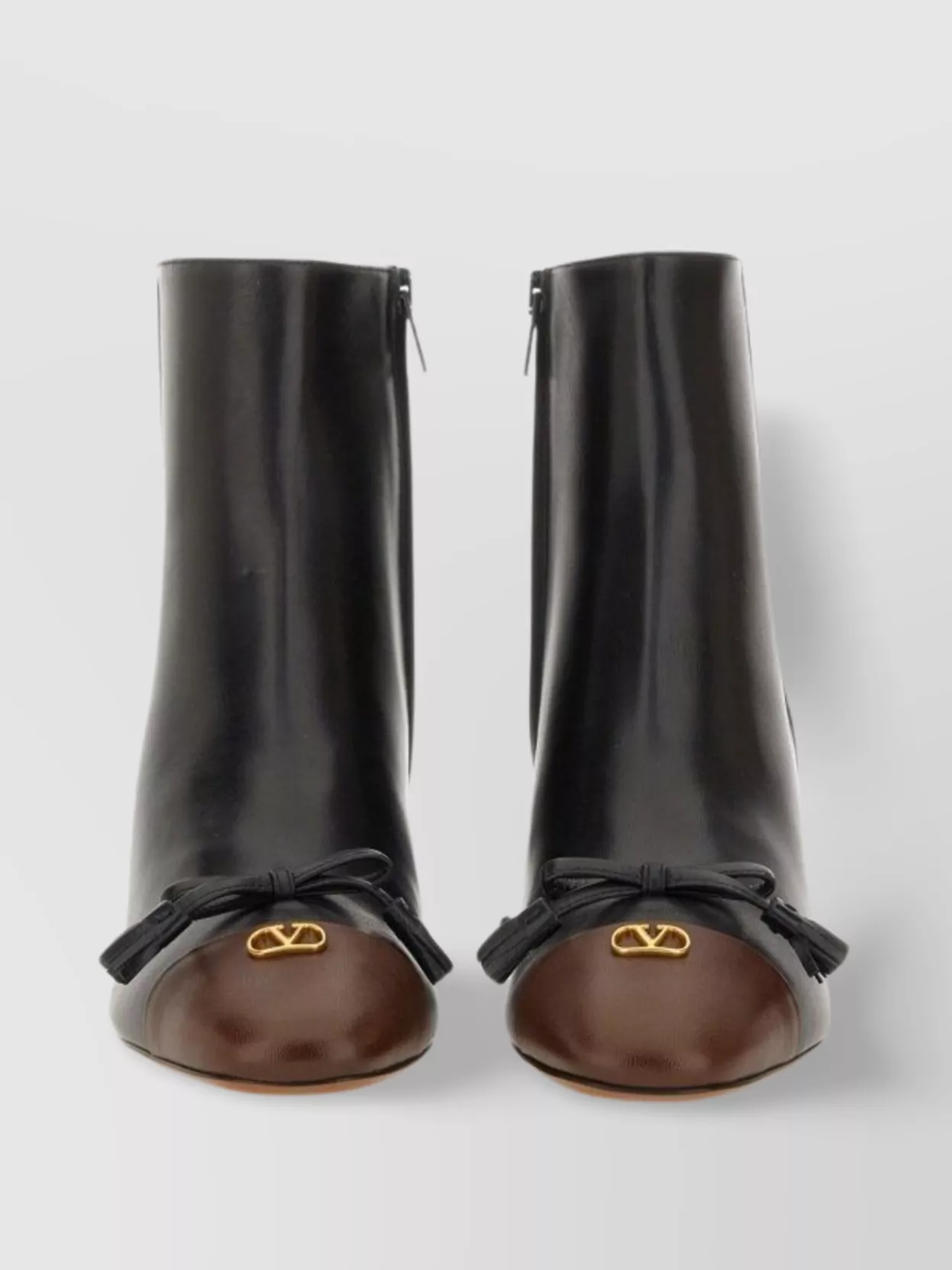Valentino Garavani Bow Detail Block Heel Ankle Boots