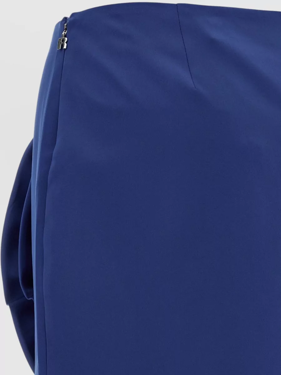 Rotate Birger Christensen Satin Mini Fitted Skirt