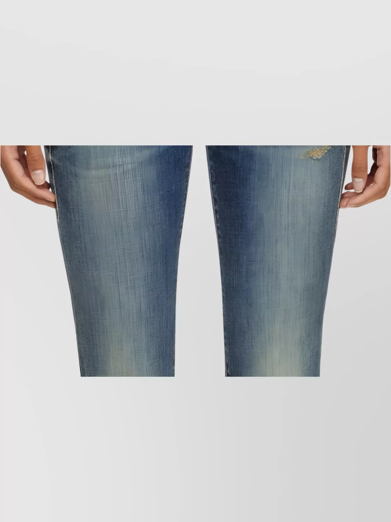 Diesel Casual Cotton Blend Trousers With Five-Pocket Design