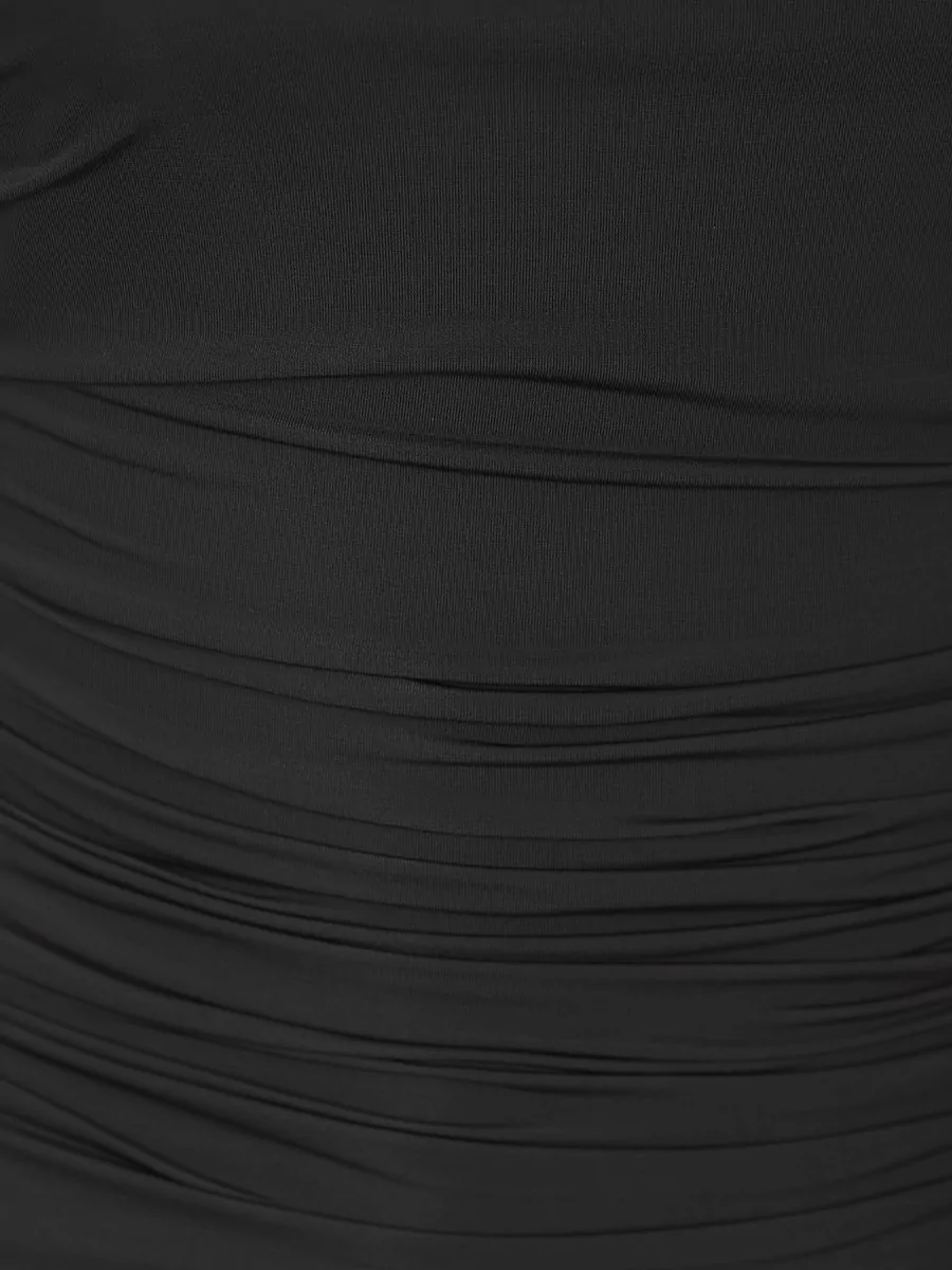 Elisabetta Franchi Knit Jersey Top One Shoulder Ruching