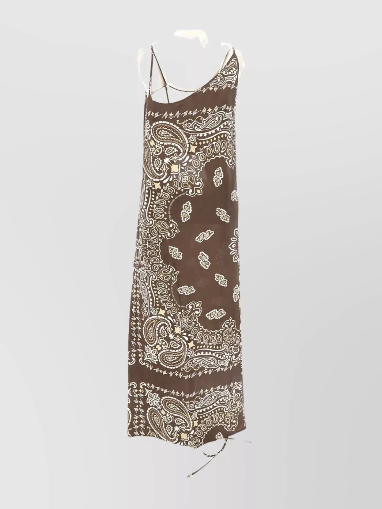 The Attico Paisley print maxi dress with open back | The Fashion Square