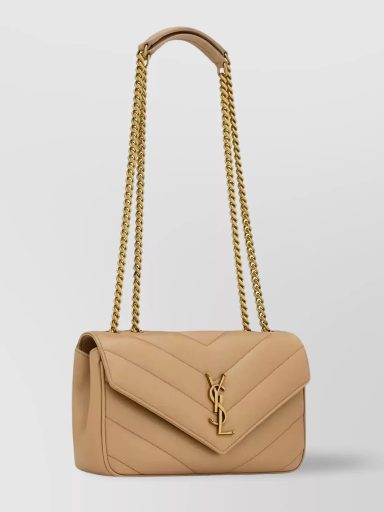 Saint Laurent Small Quilted Lambskin Bag With Chain Strap