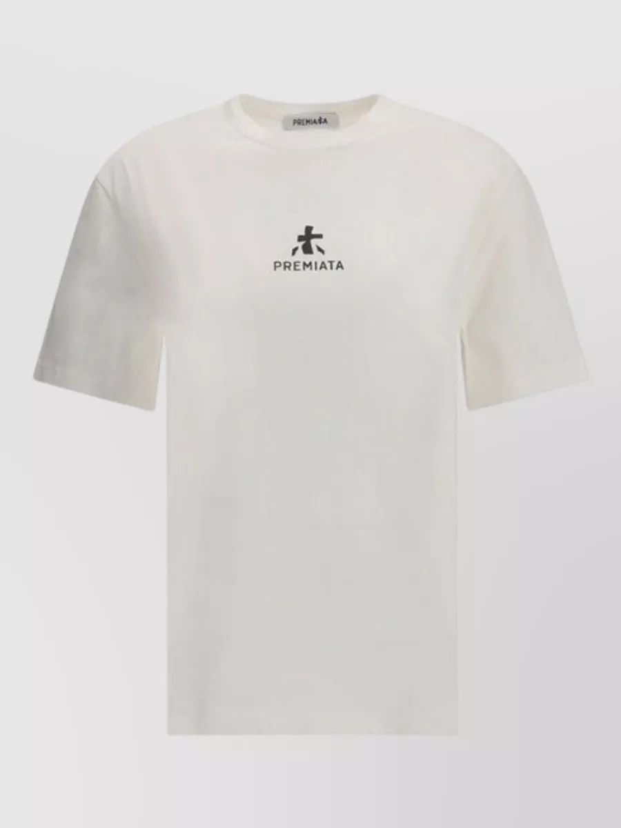 Premiata Crew Neck Short Sleeve Knit Top