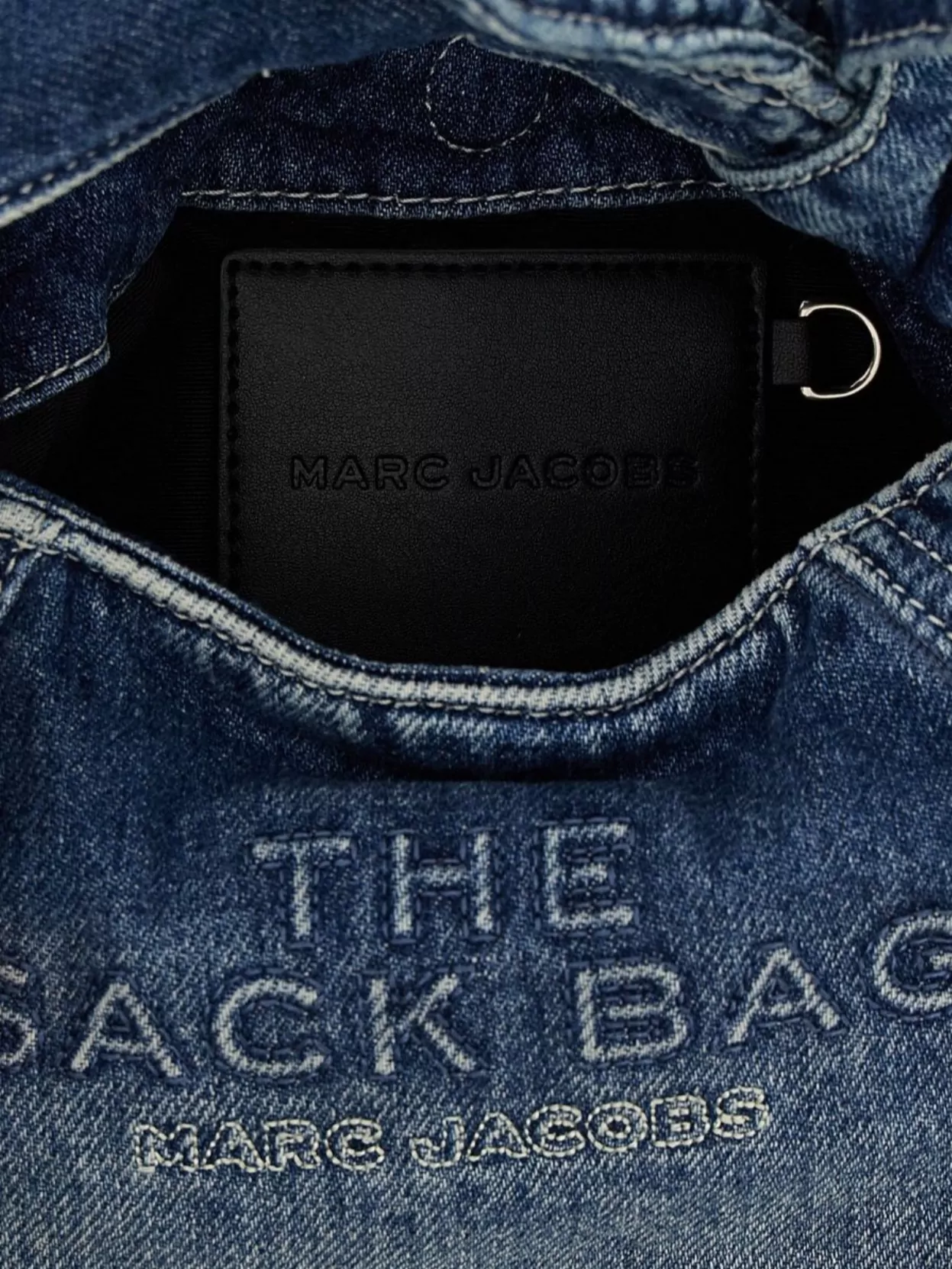 Marc Jacobs Denim Mini Sack Knot Handle