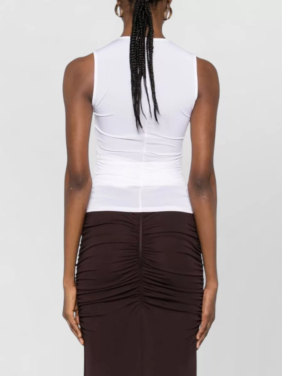 Elisabetta Franchi Gathered Sleeveless Top