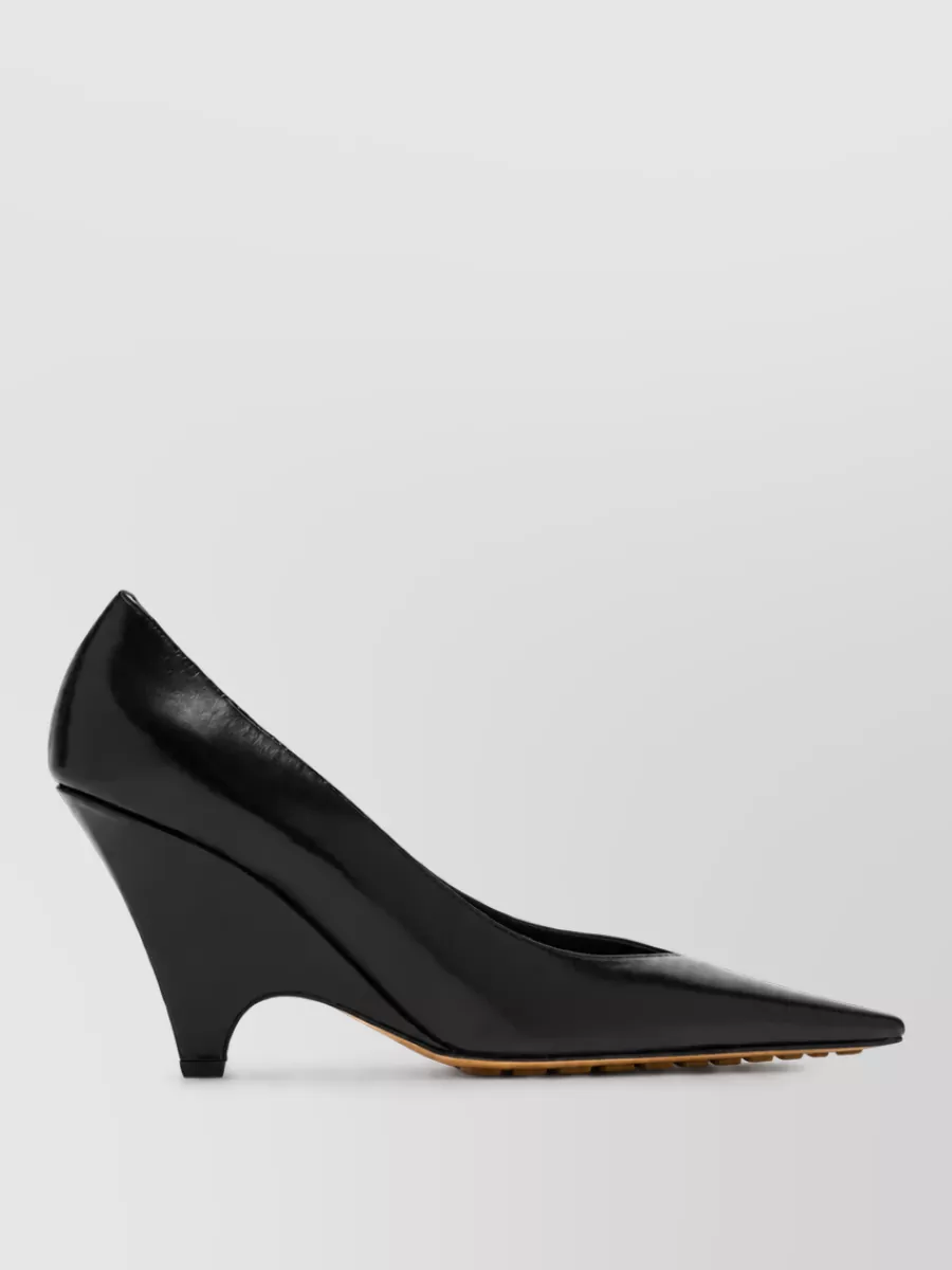 Bottega Veneta Leather Wedge Pumps
