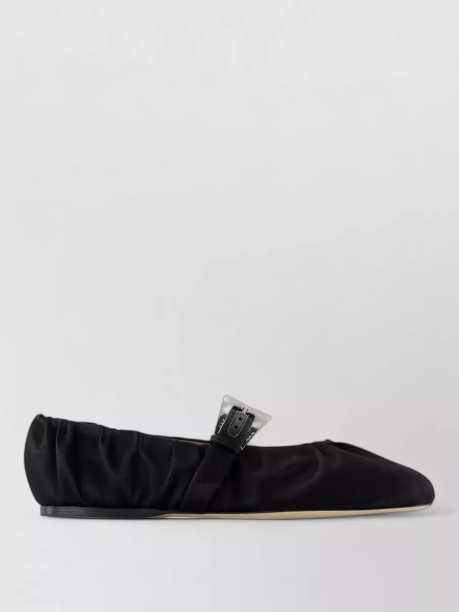 Paris Texas Silk Ballerina Shoes