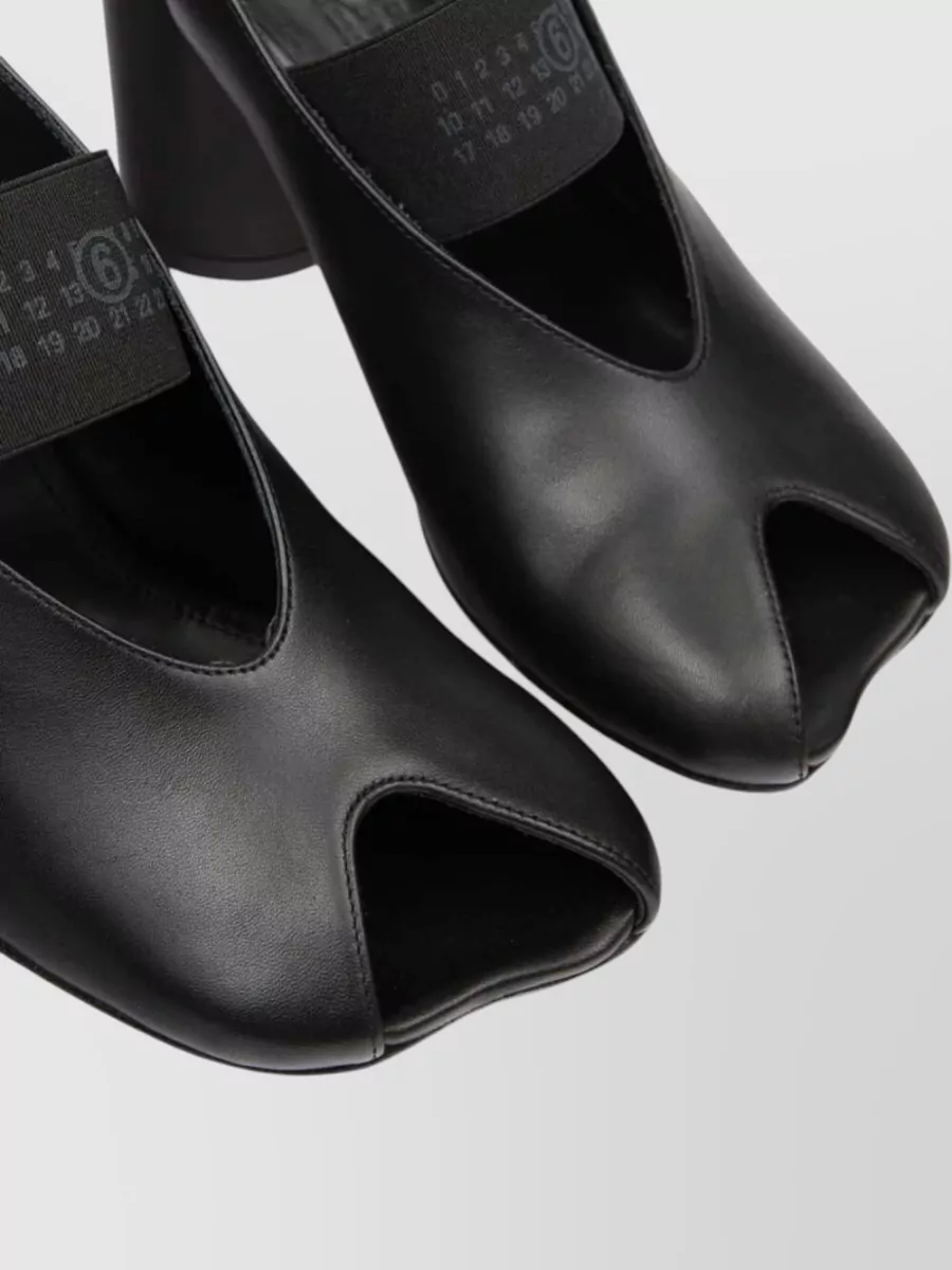 Mm6 Maison Margiela Leather Slingback Sandals