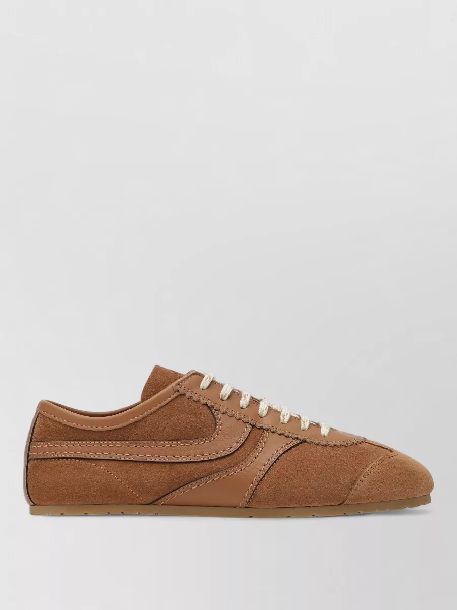 Dries Van Noten leather low-top sneakers