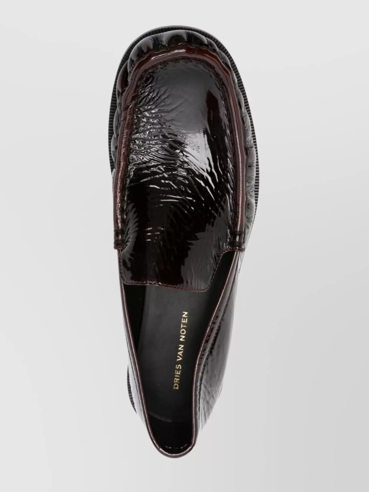 Dries Van Noten Shiny Round Toe Loafers