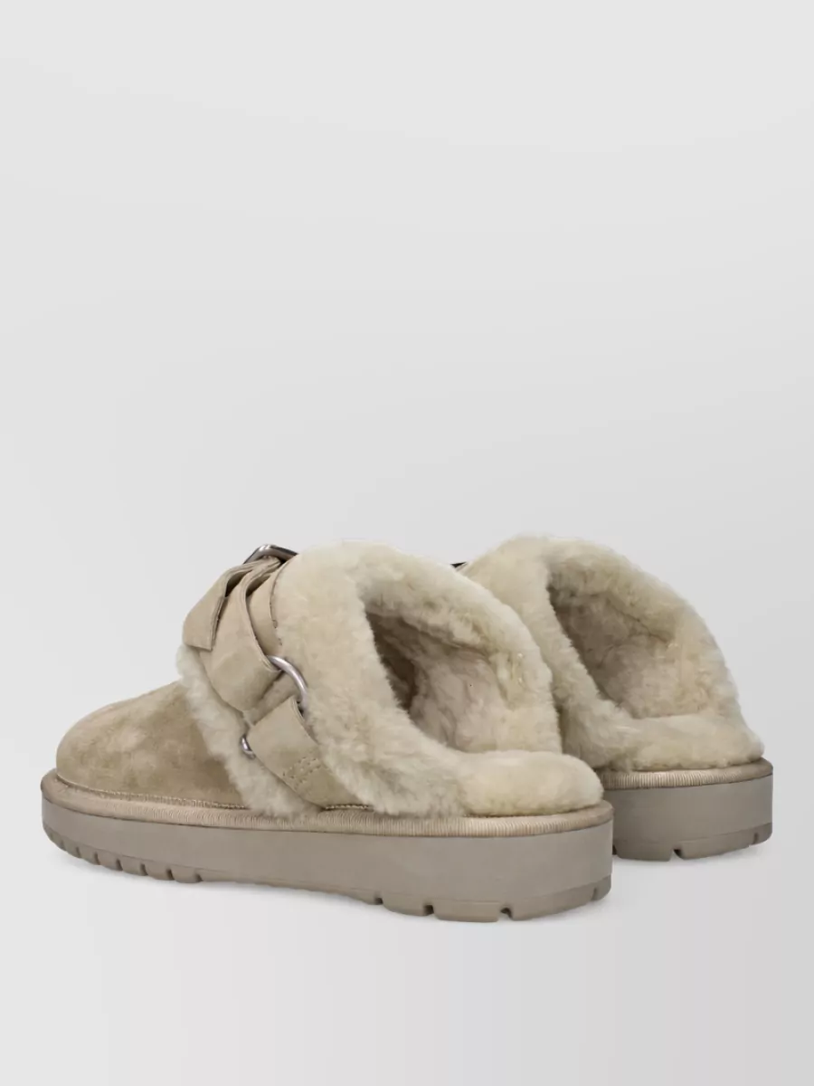 Burberry Suede Leather Slippers