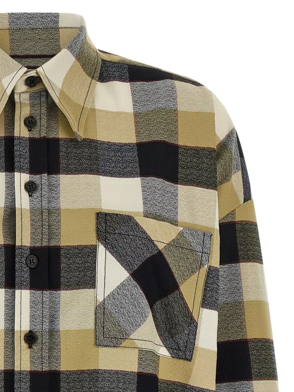 Missoni Check Pattern Shirt Shirt And Blouse Beige In Multi