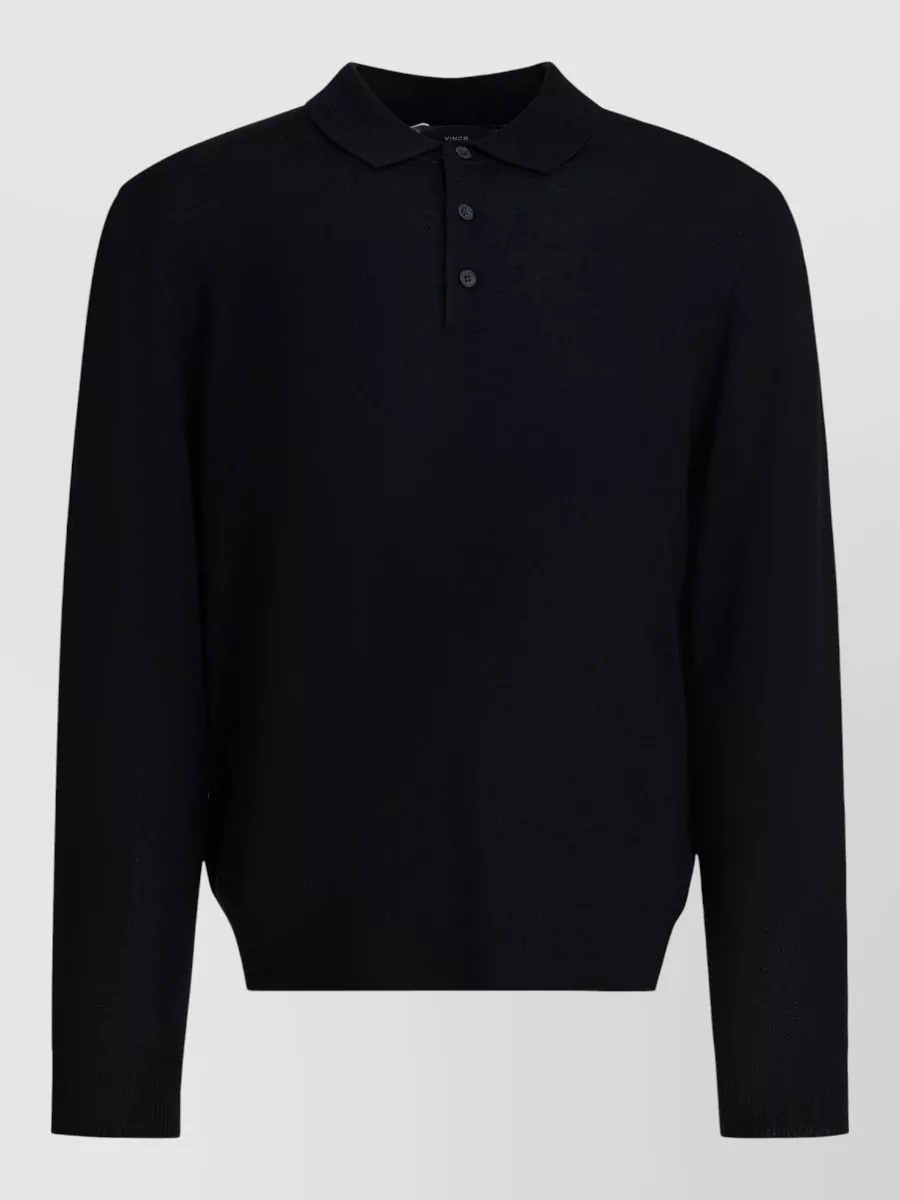 Vince merino wool polo jumper