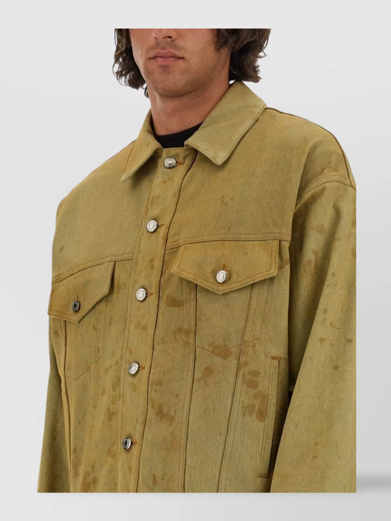 Msgm Tea Dyed Denim Jacket