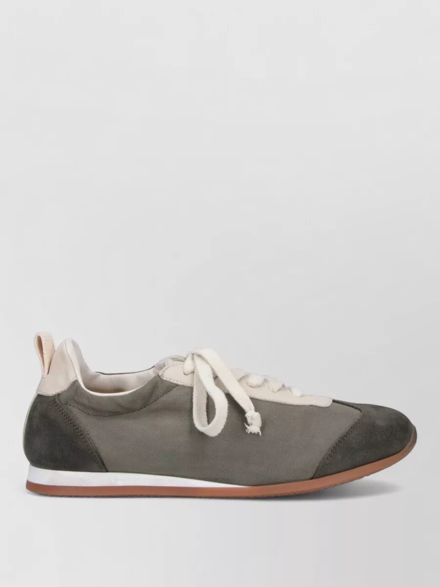 Uma Wang Leather Low-Top Sneakers