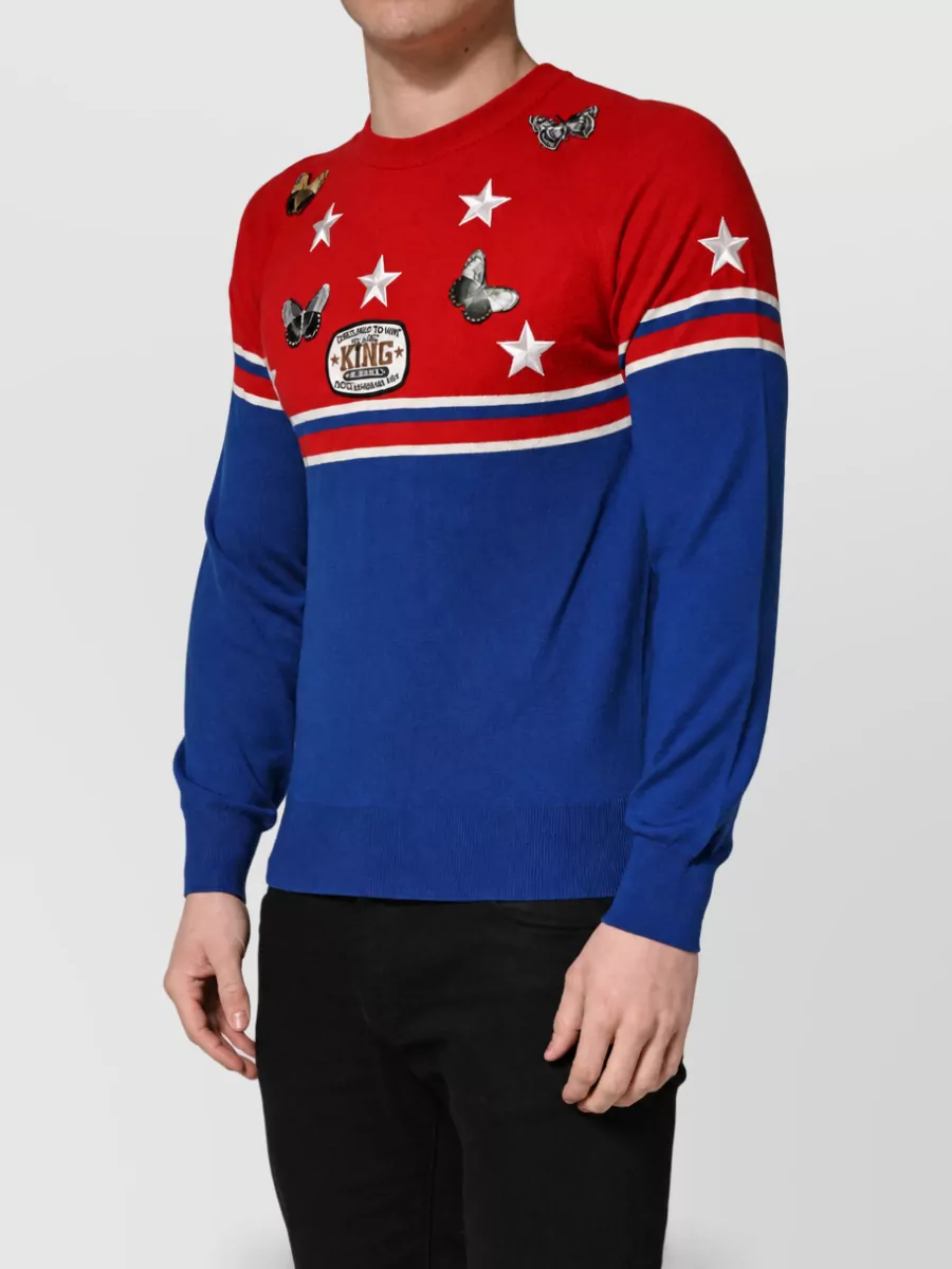 Dolce&Gabbana Virgin Wool Crew Neck Sweater