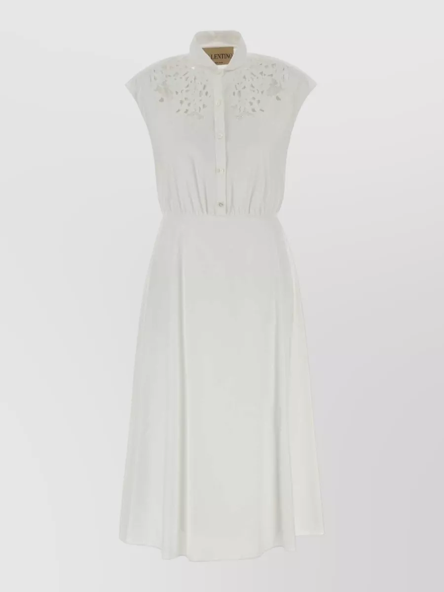 Valentino Garavani cotton embroidered midi dress