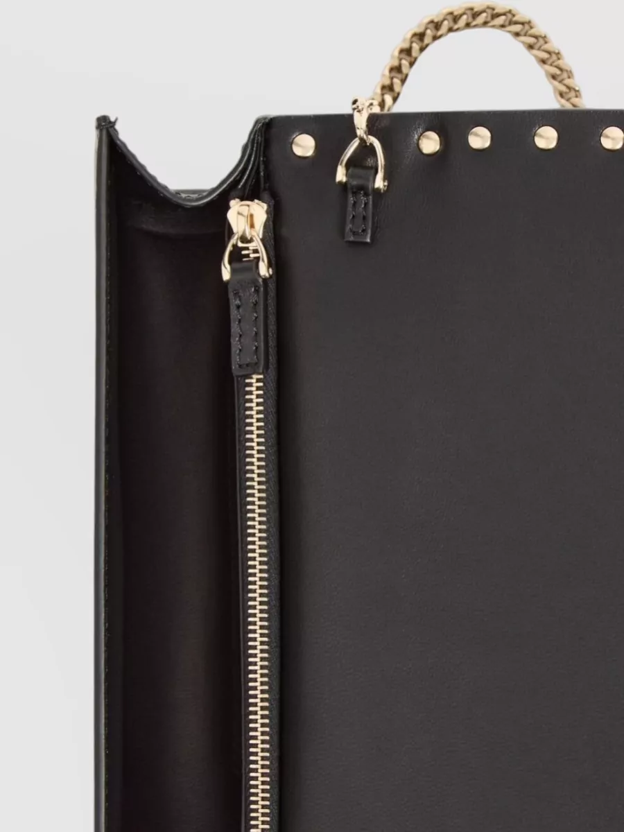 Valentino Garavani Chain Wallet Featuring Studded Design