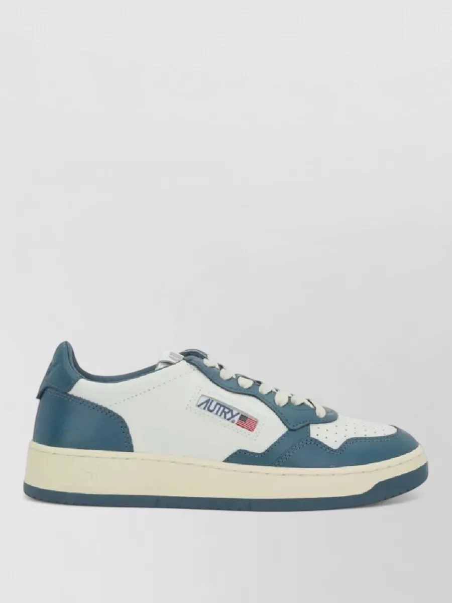 Autry Leather Low-Top Lace-Up Sneakers