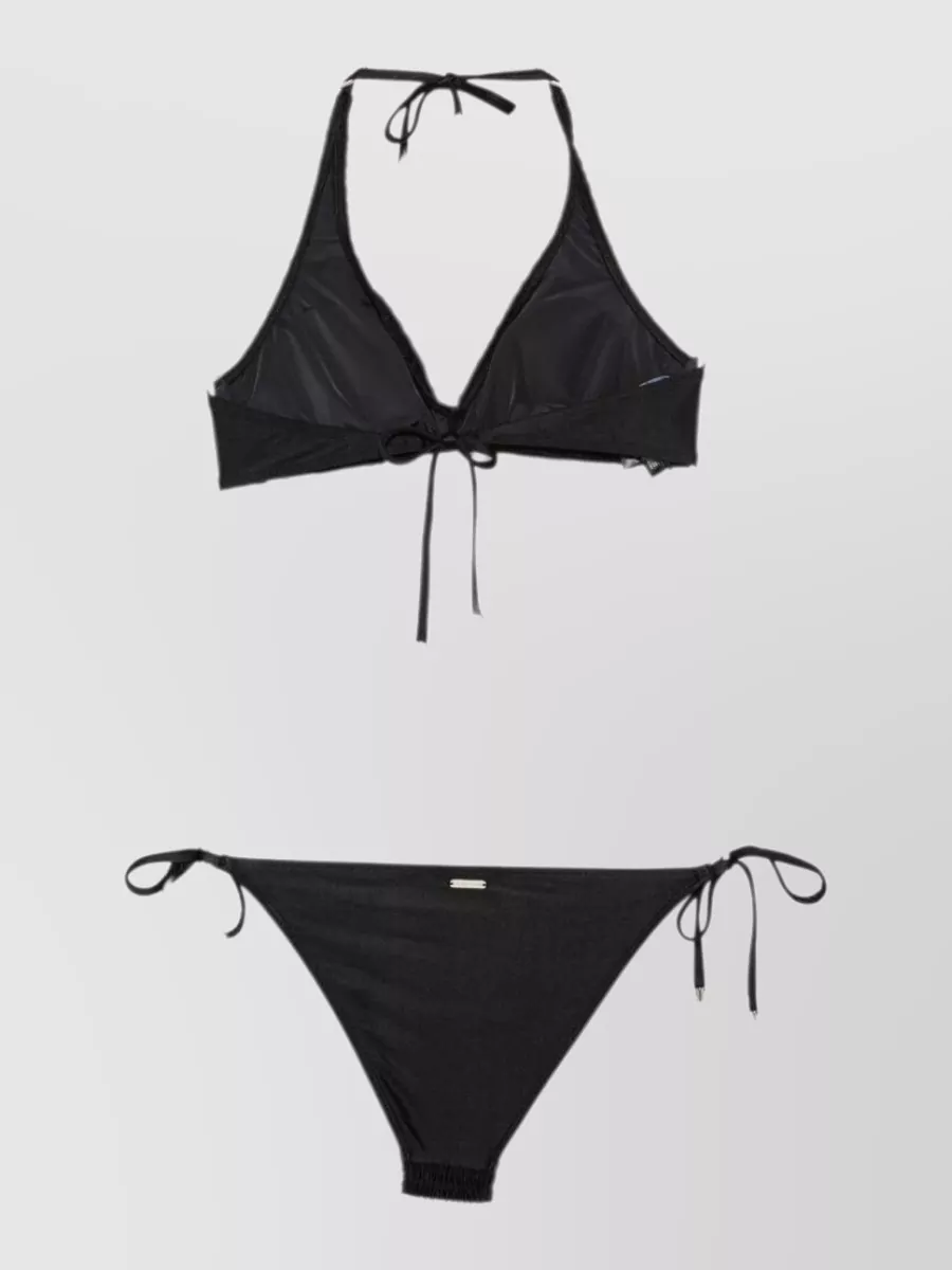 Emporio Armani Smocked Halterneck Bodysuit