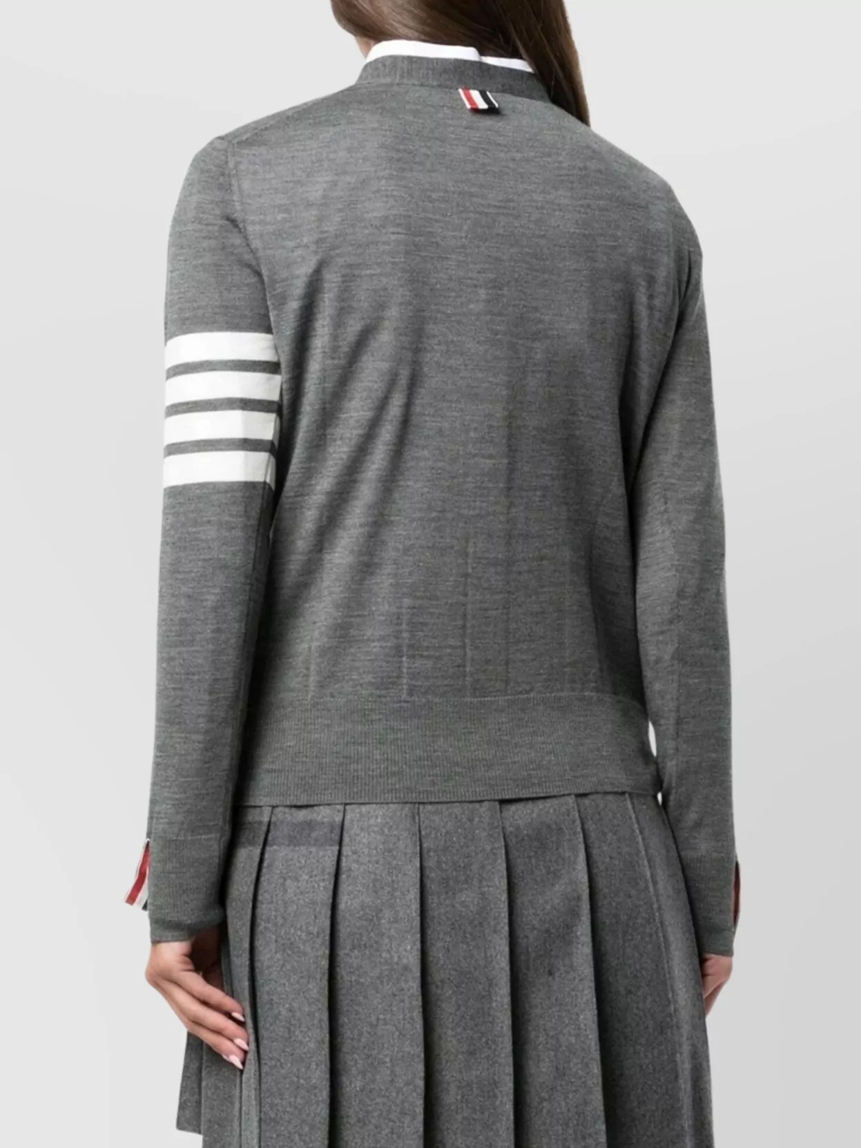 Thom Browne 4-bar Merino Wool Cardigan