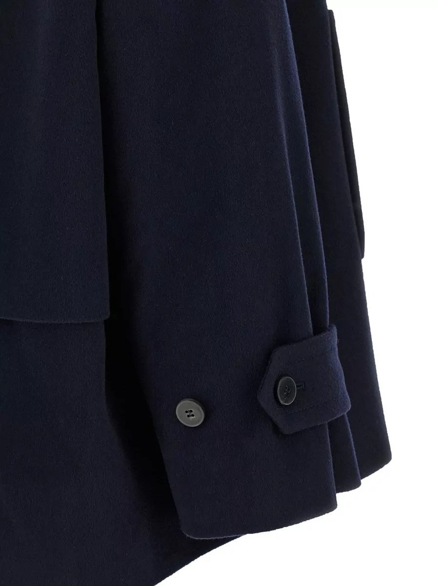 Alberto Biani Raglan Sleeve Coat Featuring Flap Pockets