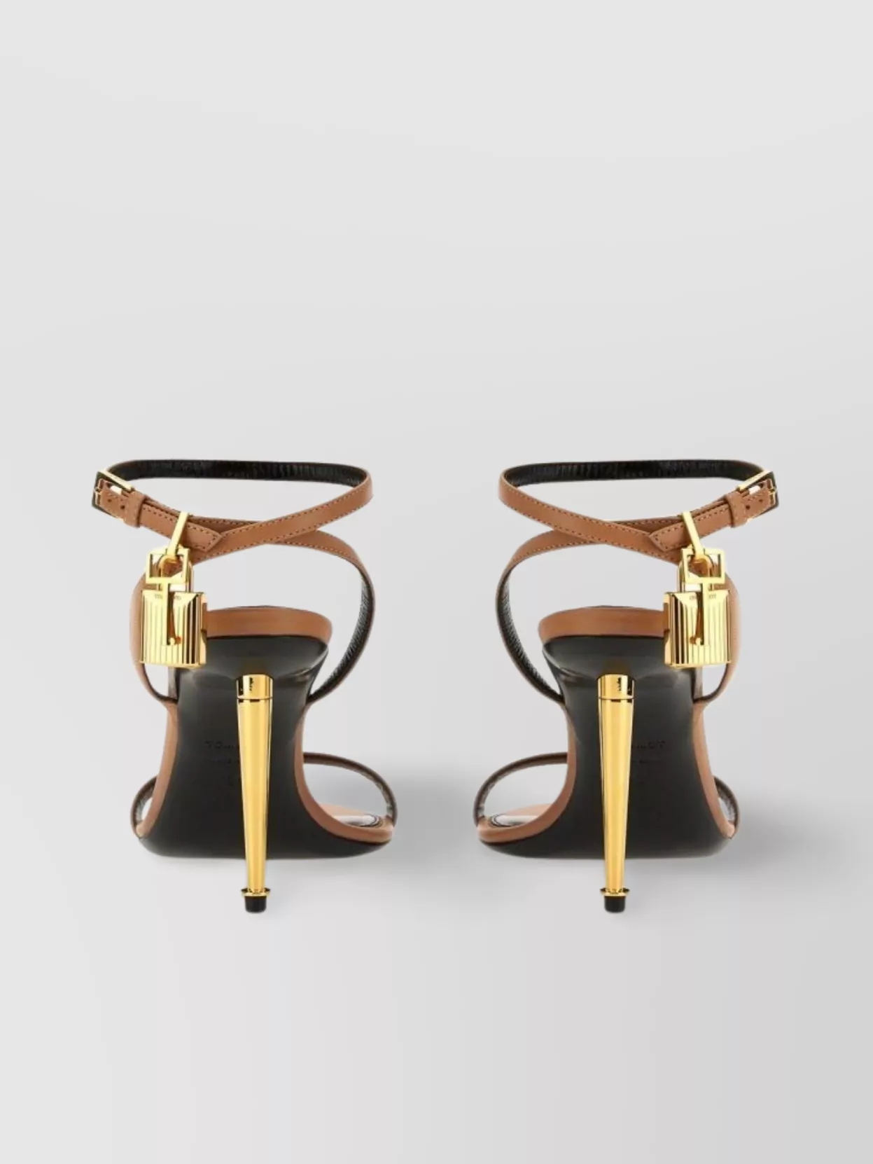 Tom Ford Sandal Padlock Gold Hardware