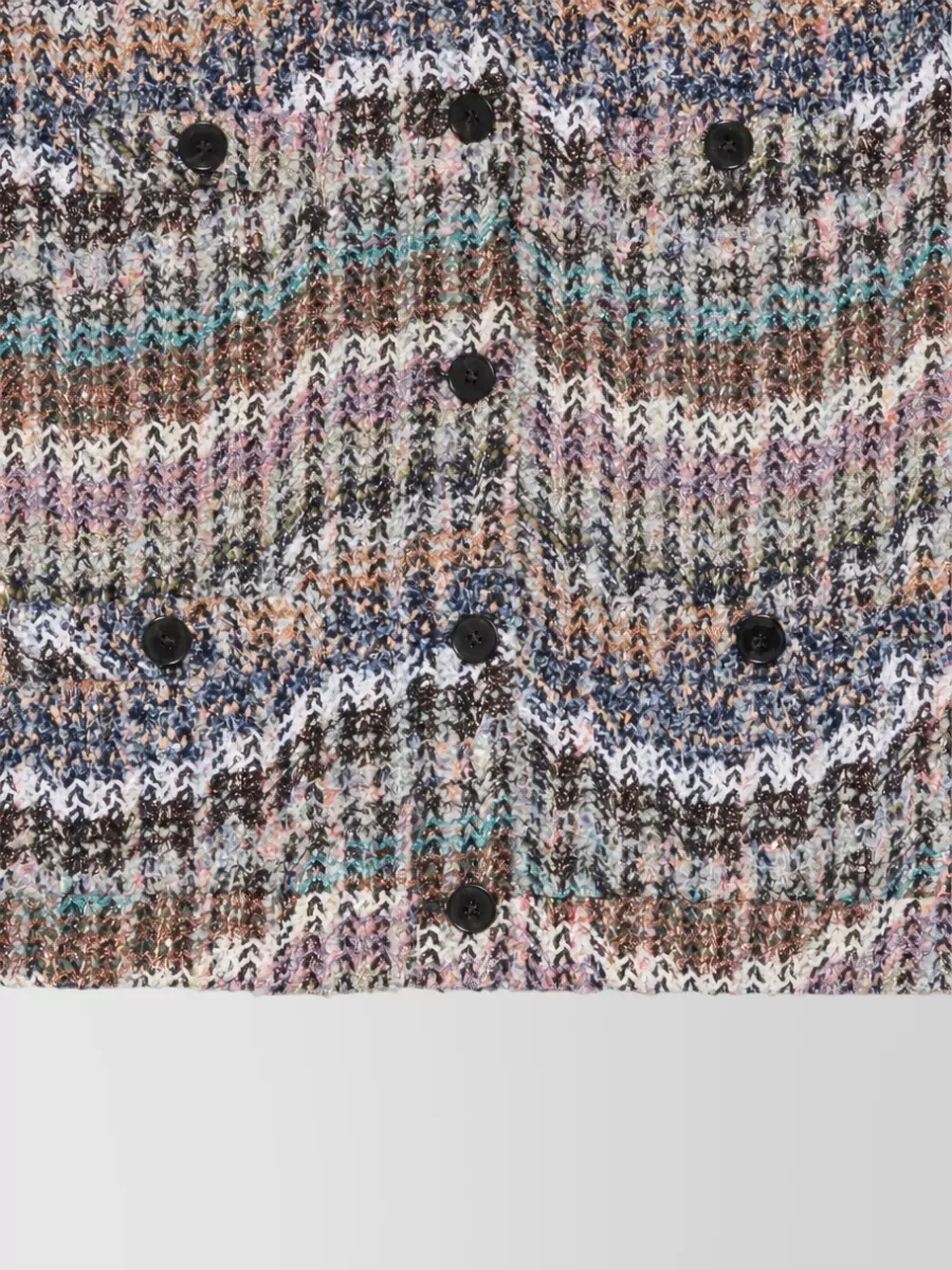 Missoni Metallic Knit Buttoned Cardigan