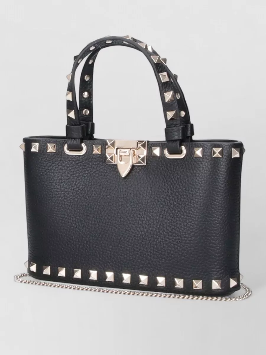 Valentino Garavani rockstud spike leather shoulder bag