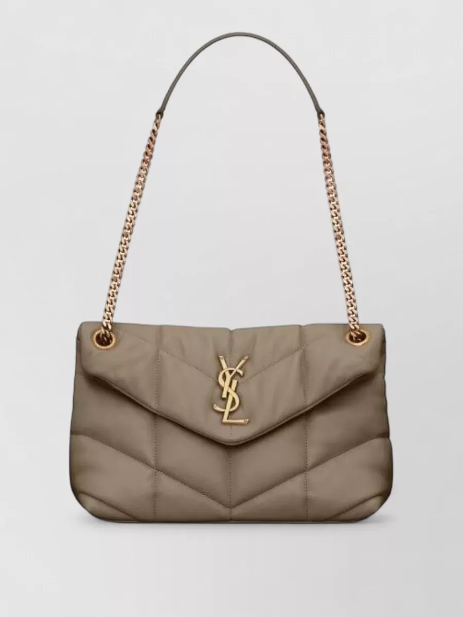 Saint Laurent puffer small leather quilted shoulder bag