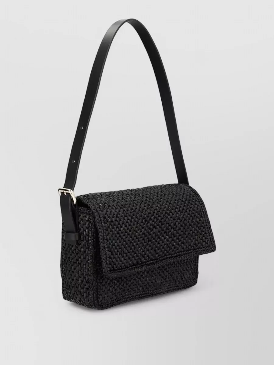 Manebi Raffia Tote Shoulder Bag