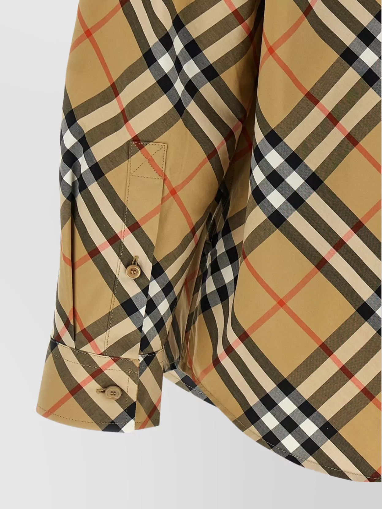 Burberry Checkered Pattern Long Sleeve Shirt