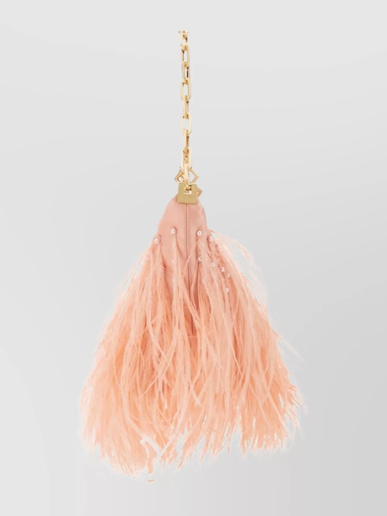 Cult Gaia Gia Feather Shoulder Bag Chain Detail