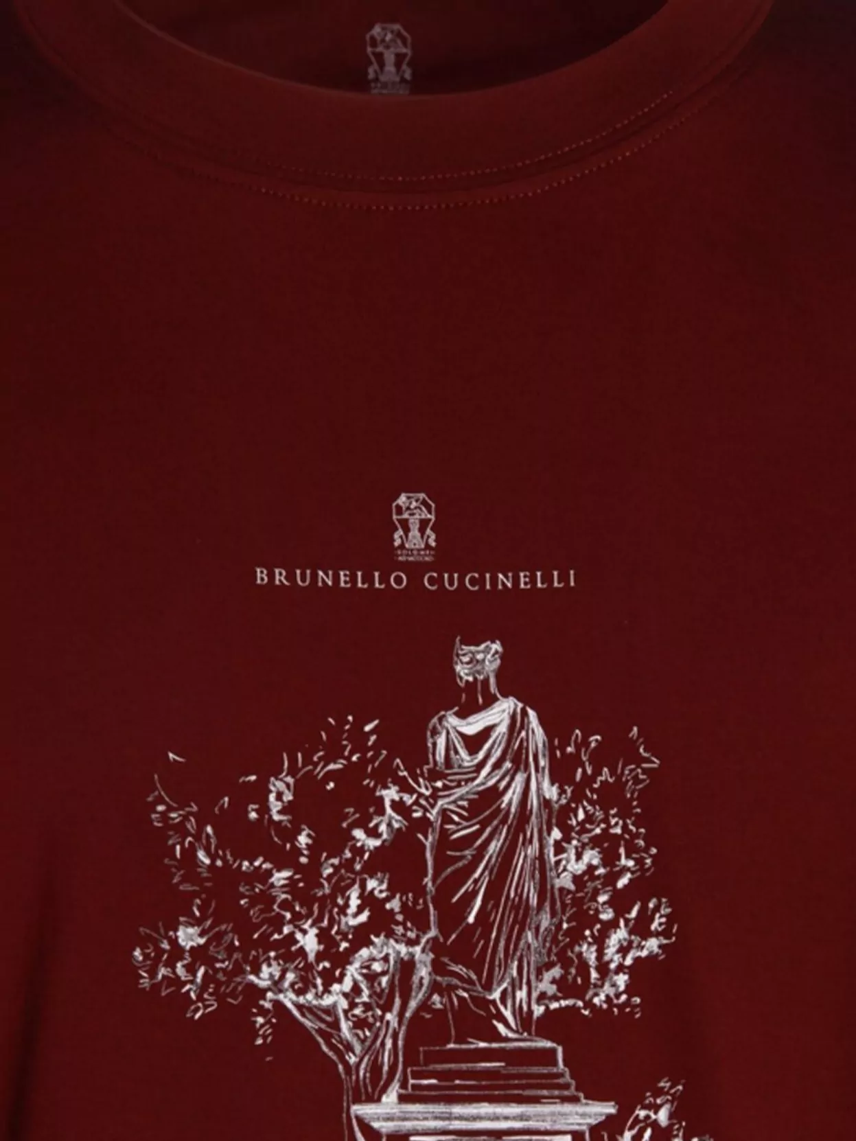 Brunello Cucinelli Graphic Print Crew Neck T-Shirt