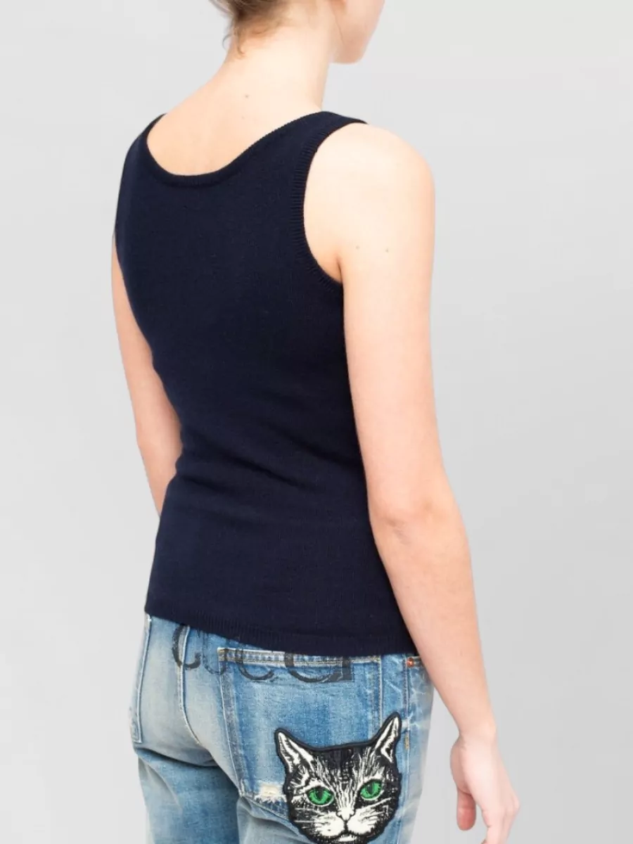 La Rose Cashmere Tank Top