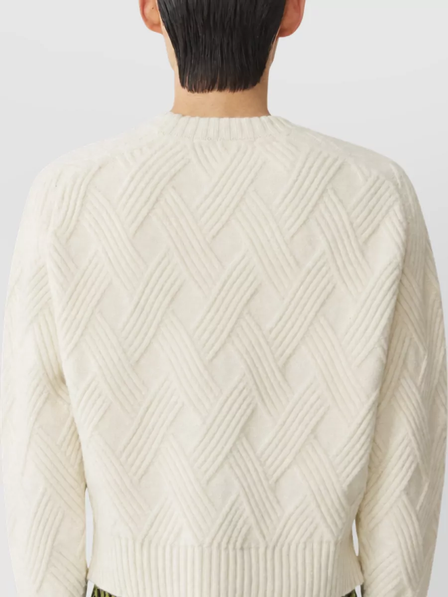 Lanvin Cable-Knit Wool Crew-Neck Jumper