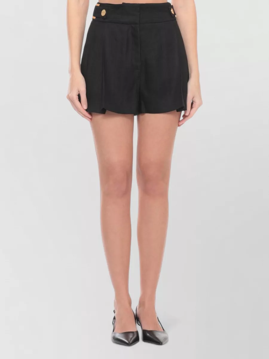 Elisabetta Franchi Linen Cropped Shorts