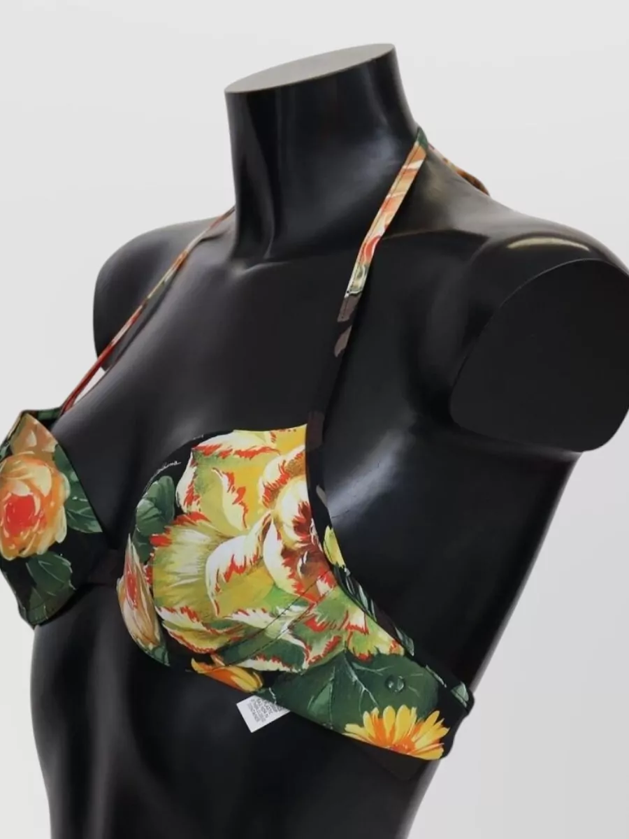 Dolce&Gabbana Silk Heart Print Soft Cup Bra