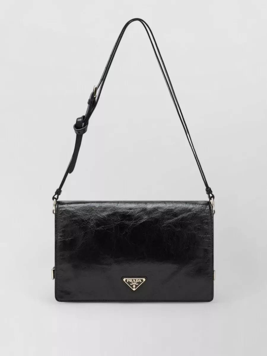 Prada medium leather shoulder bag
