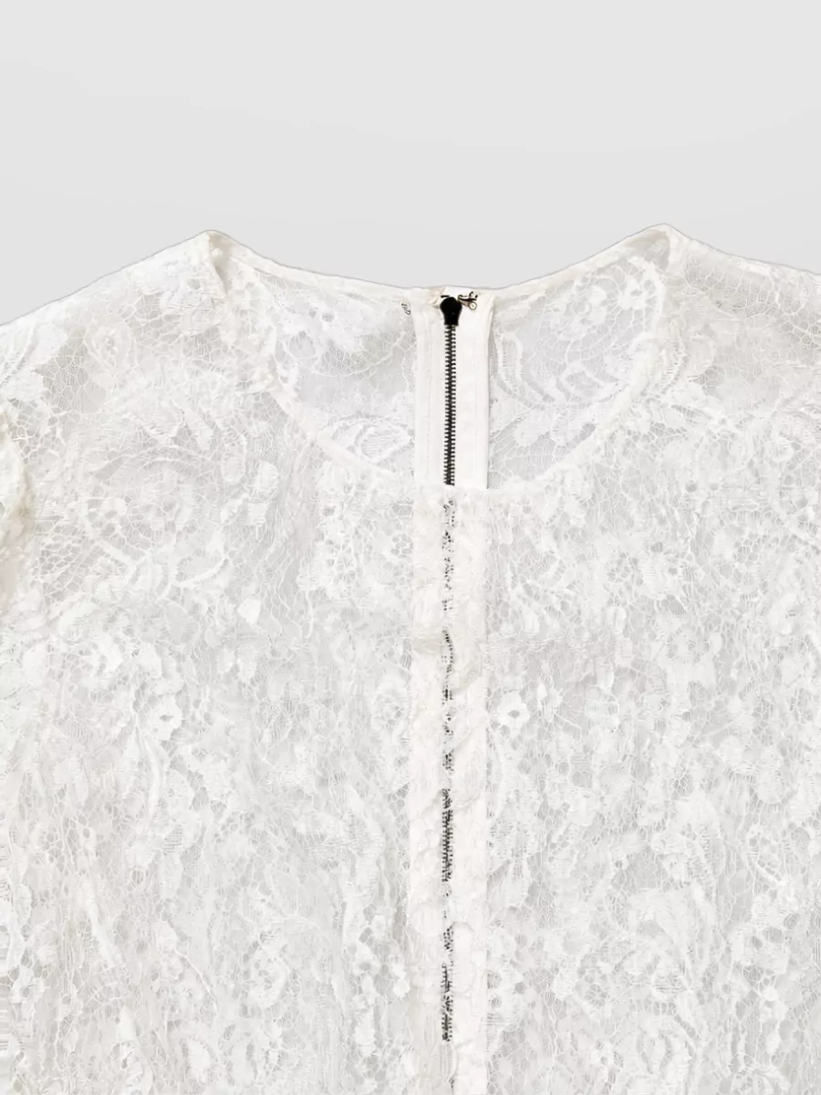 Dolce&Gabbana Embellished Lace Fitted Skirt Dress