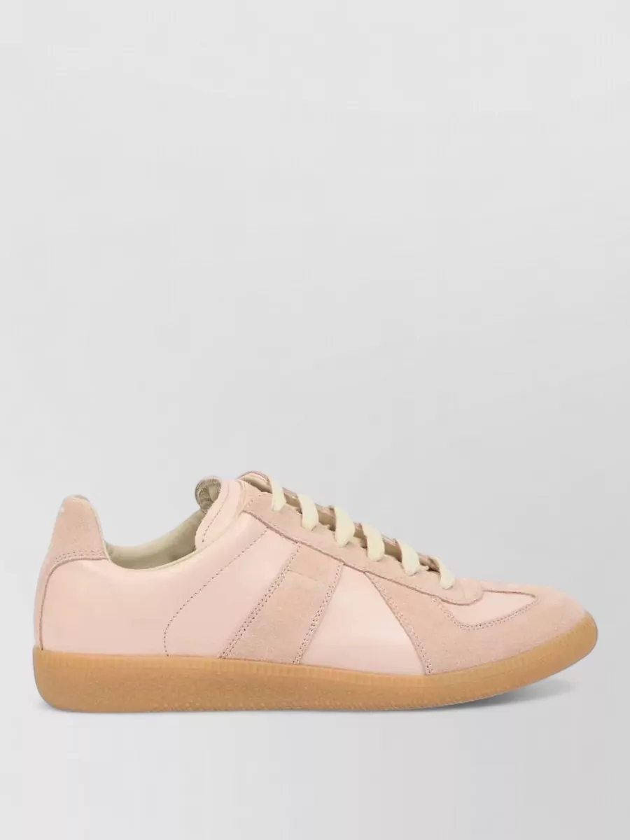 Maison Margiela Replica Low Top Calfskin Leather Sneakers