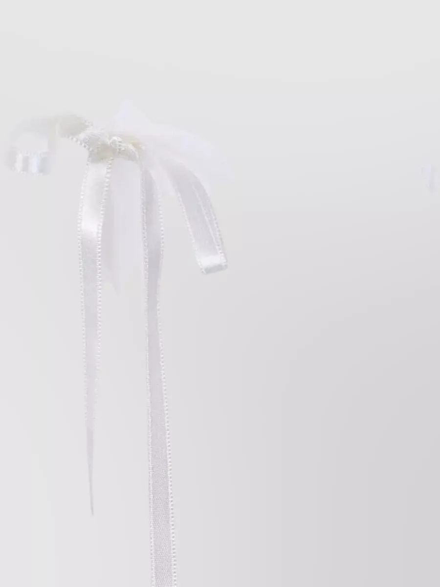 Simone Rocha Bow Detail Bust Front Ribbon T Shirt