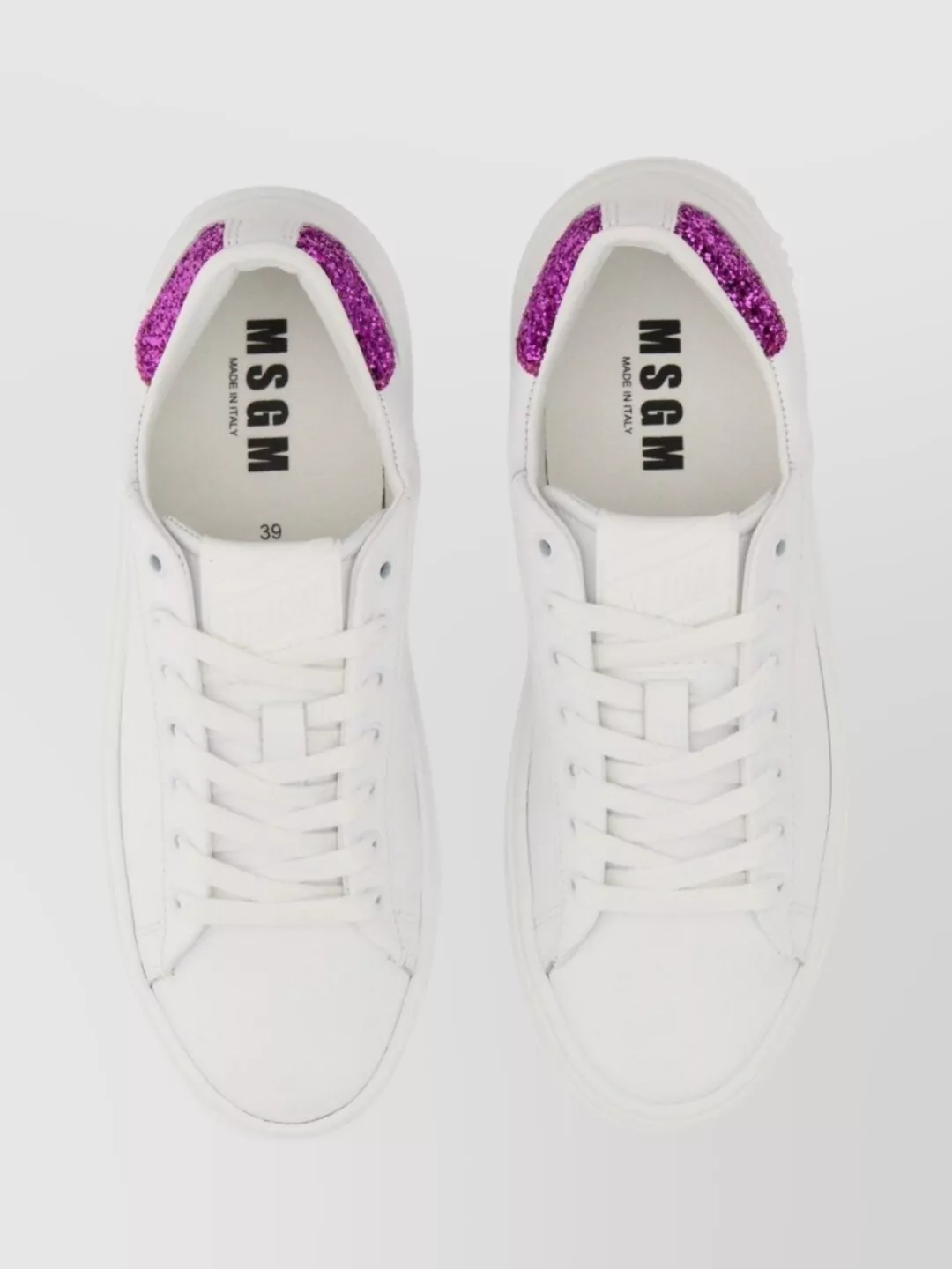 Msgm Glitter Detail Cupsole Sneaker