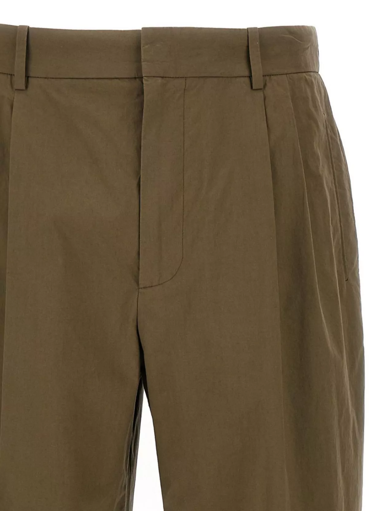 The Row Trousers Front Pleated Belt Loops In Brown