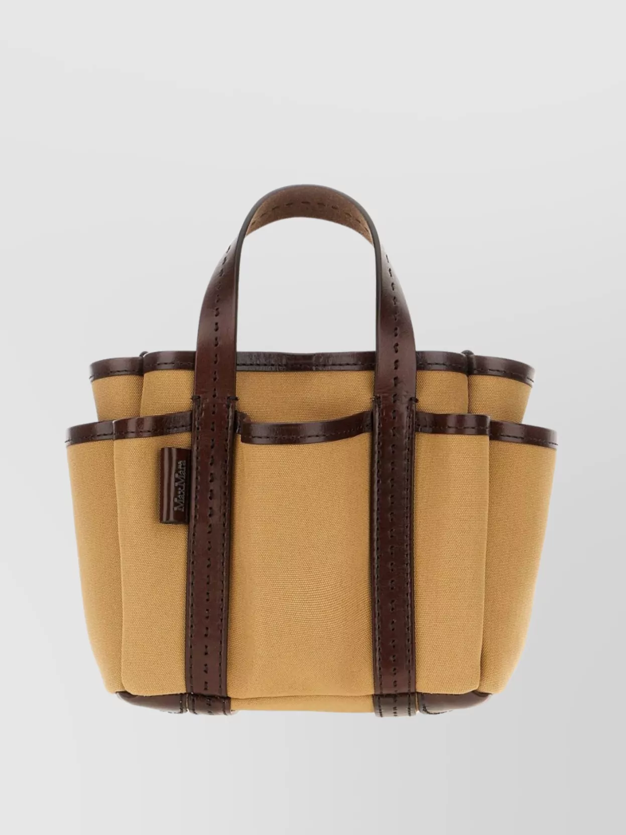 Max Mara Mini Giardiniera Tote Bag In Canvas
