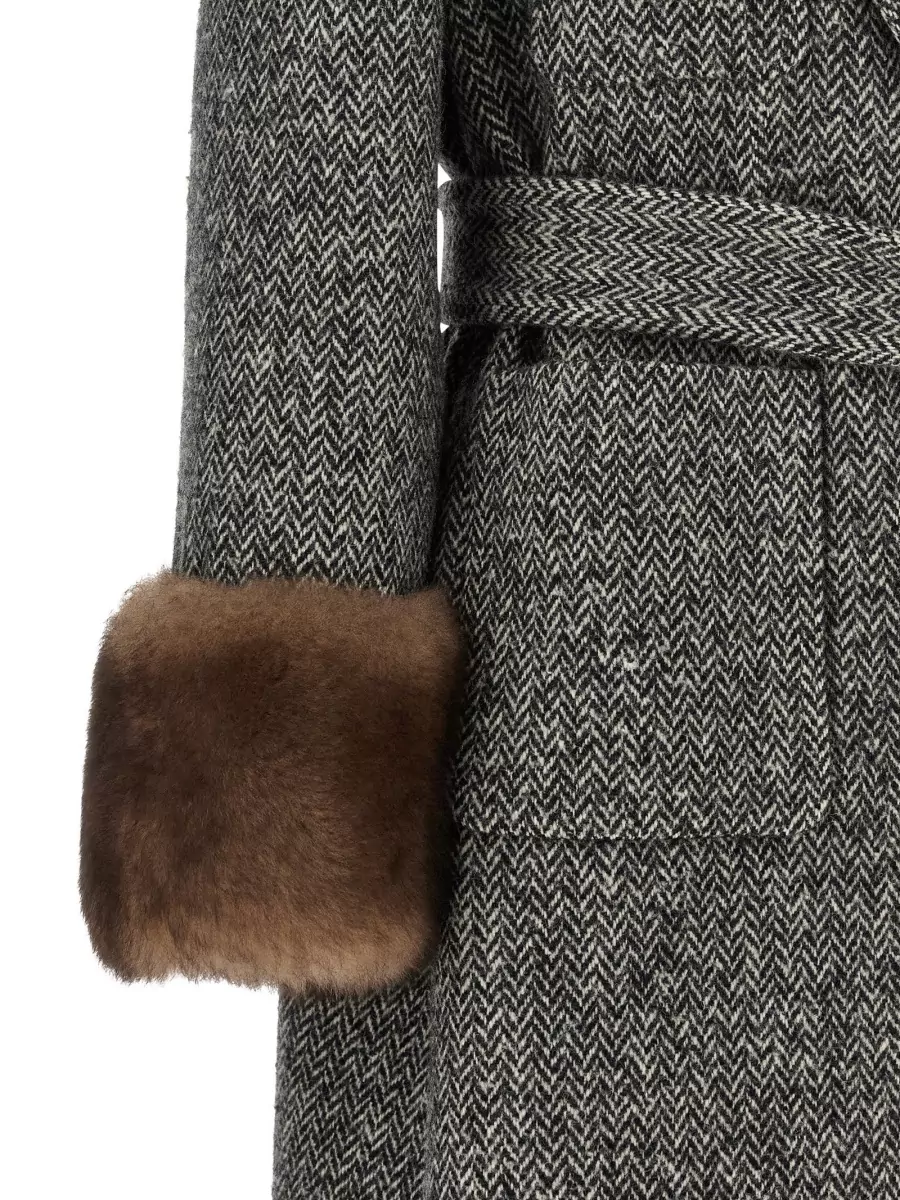 Valentino Garavani Virgin Wool Single-Breasted Belted Coat