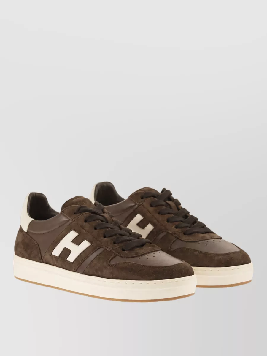 Hogan Leather Lace-Up Trainers
