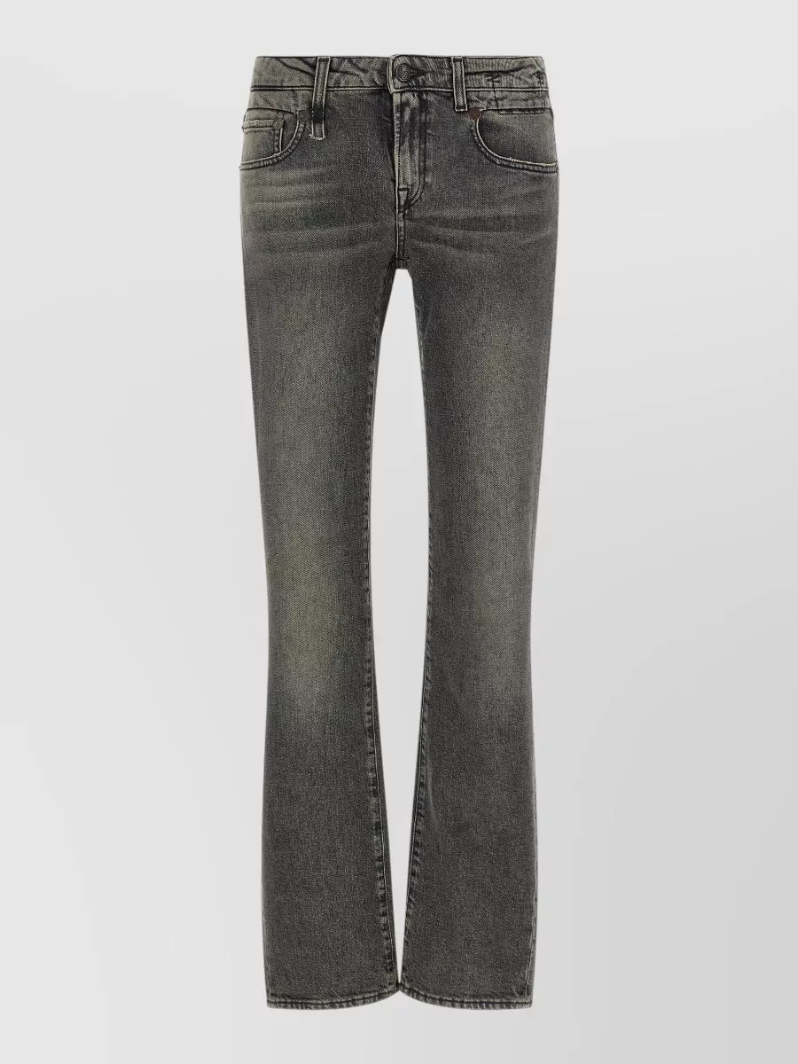 R13 denim low-rise bootcut jeans